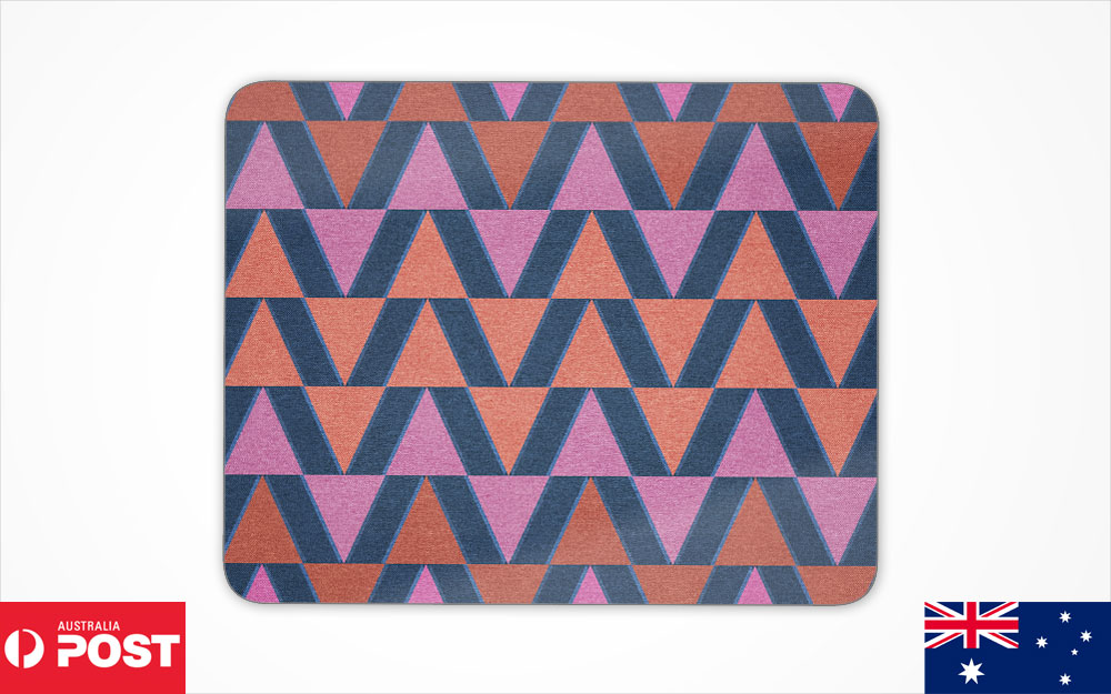 MOUSE PAD DESK MAT ANTI-SLIP|COLORFUL GEOMETRIC TRIANGLE TRIANGLUAR PATTERN #2 - Picture 11 of 28