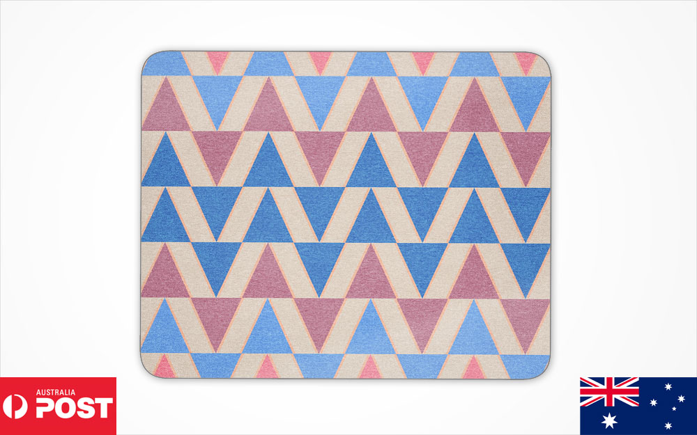 MOUSE PAD DESK MAT ANTI-SLIP|COLORFUL GEOMETRIC TRIANGLE TRIANGLUAR PATTERN #2 - Picture 17 of 28