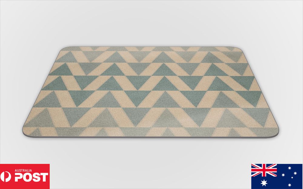 MOUSE PAD DESK MAT ANTI-SLIP|COLORFUL GEOMETRIC TRIANGLE TRIANGLUAR PATTERN #2 - Picture 21 of 28