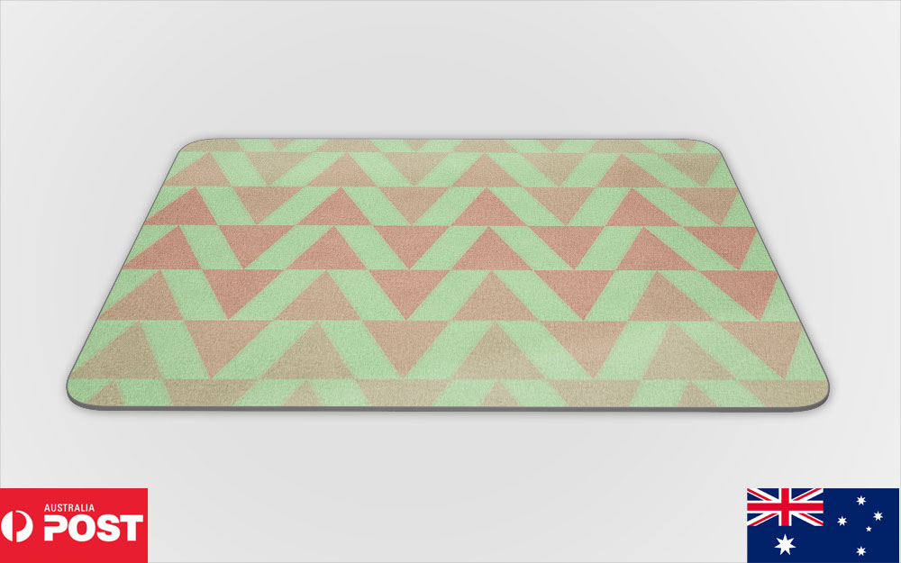 MOUSE PAD DESK MAT ANTI-SLIP|COLORFUL GEOMETRIC TRIANGLE TRIANGLUAR PATTERN #2 - Picture 24 of 28