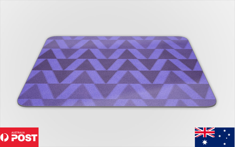 MOUSE PAD DESK MAT ANTI-SLIP|COLORFUL GEOMETRIC TRIANGLE TRIANGLUAR PATTERN #2 - Picture 27 of 28