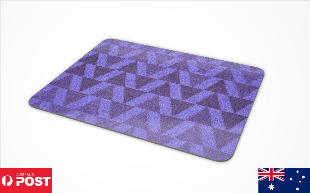 MOUSE PAD DESK MAT ANTI-SLIP|COLORFUL GEOMETRIC TRIANGLE TRIANGLUAR PATTERN #2 - Picture 28 of 28