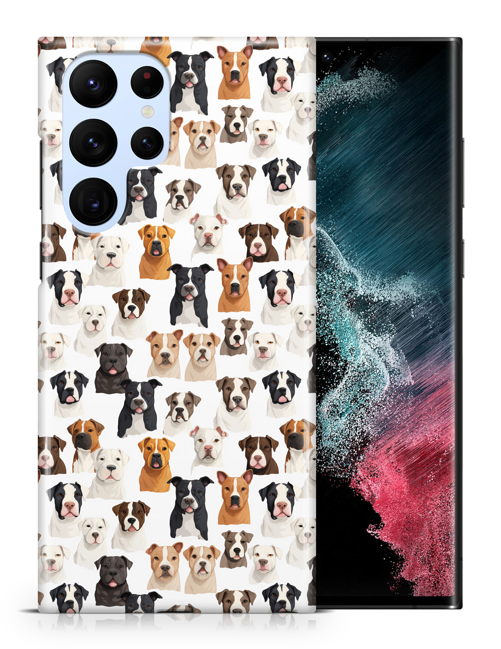FUNDA FUNDA PARA SAMSUNG GALAXY|AMERICAN STAFFORDSHIRE TERRIER PATRÓN PERRO #A2 - Imagen 9 de 20