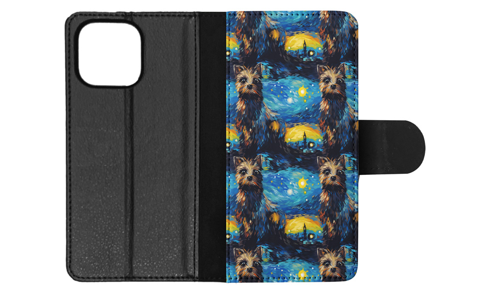 FLIP CASE FOR APPLE IPHONE|CUTE CAIRN TERRIER PUPPY DOG CANINE PATTERN #A1 - Picture 13 of 41