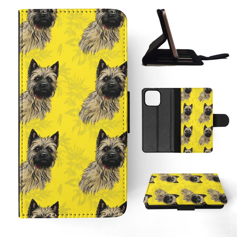 FLIP CASE FOR APPLE IPHONE|CUTE CAIRN TERRIER PUPPY DOG CANINE PATTERN #A1 - Picture 26 of 41