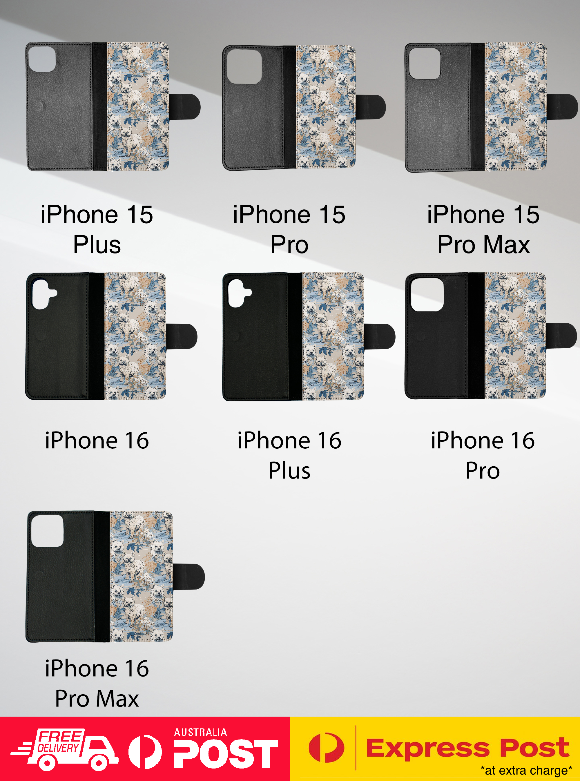 FLIP CASE FOR APPLE IPHONE|CUTE CAIRN TERRIER PUPPY DOG CANINE PATTERN #A1 - Picture 9 of 41