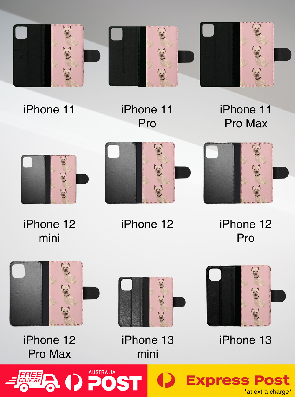 FLIP CASE FOR APPLE IPHONE|CUTE CAIRN TERRIER PUPPY DOG CANINE PATTERN #A1 - Picture 23 of 41