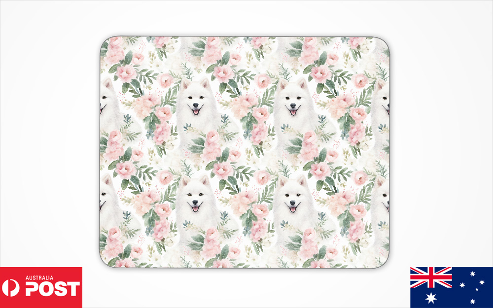ALFOMBRILLA DE ESCRITORIO MOUSE ANTIDESLIZANTE|PATRÓN DE PERRO SAMOYEDO #A2 - Imagen 2 de 16