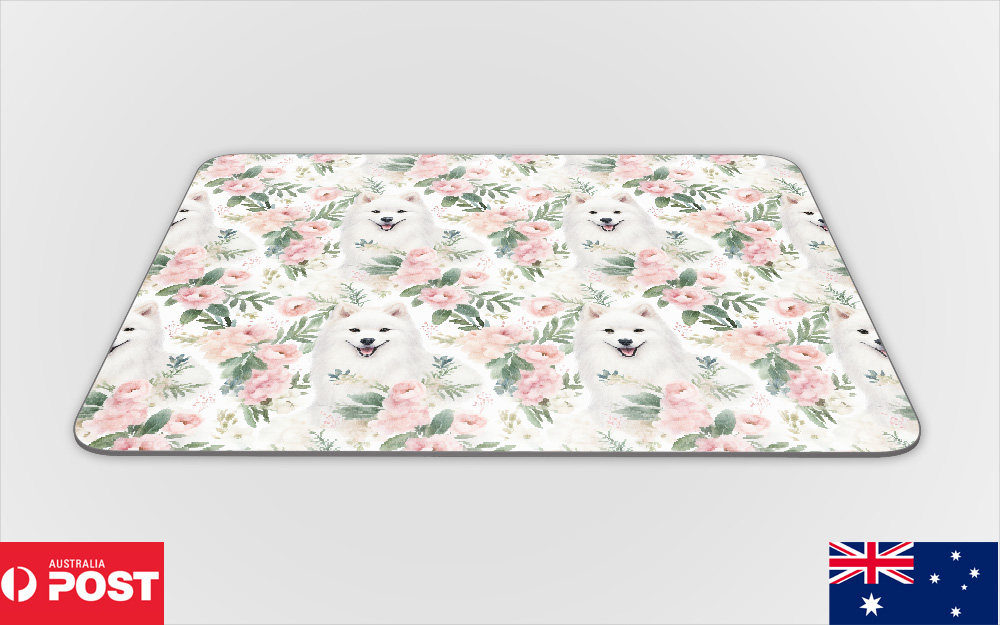 ALFOMBRILLA DE ESCRITORIO MOUSE ANTIDESLIZANTE|PATRÓN DE PERRO SAMOYEDO #A2 - Imagen 3 de 16