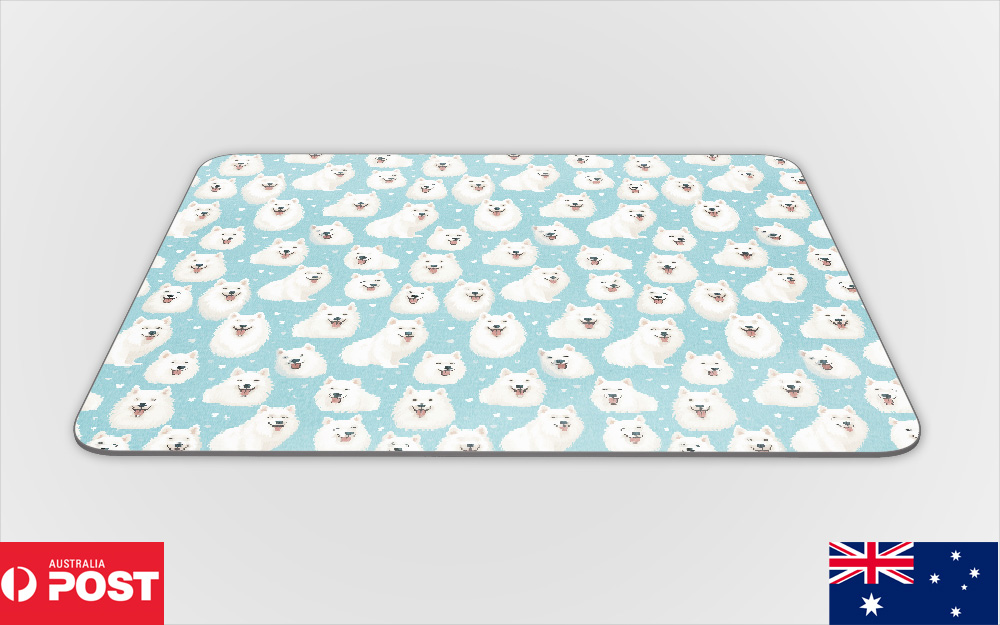 ALFOMBRILLA DE ESCRITORIO MOUSE ANTIDESLIZANTE|PATRÓN DE PERRO SAMOYEDO #A2 - Imagen 15 de 16