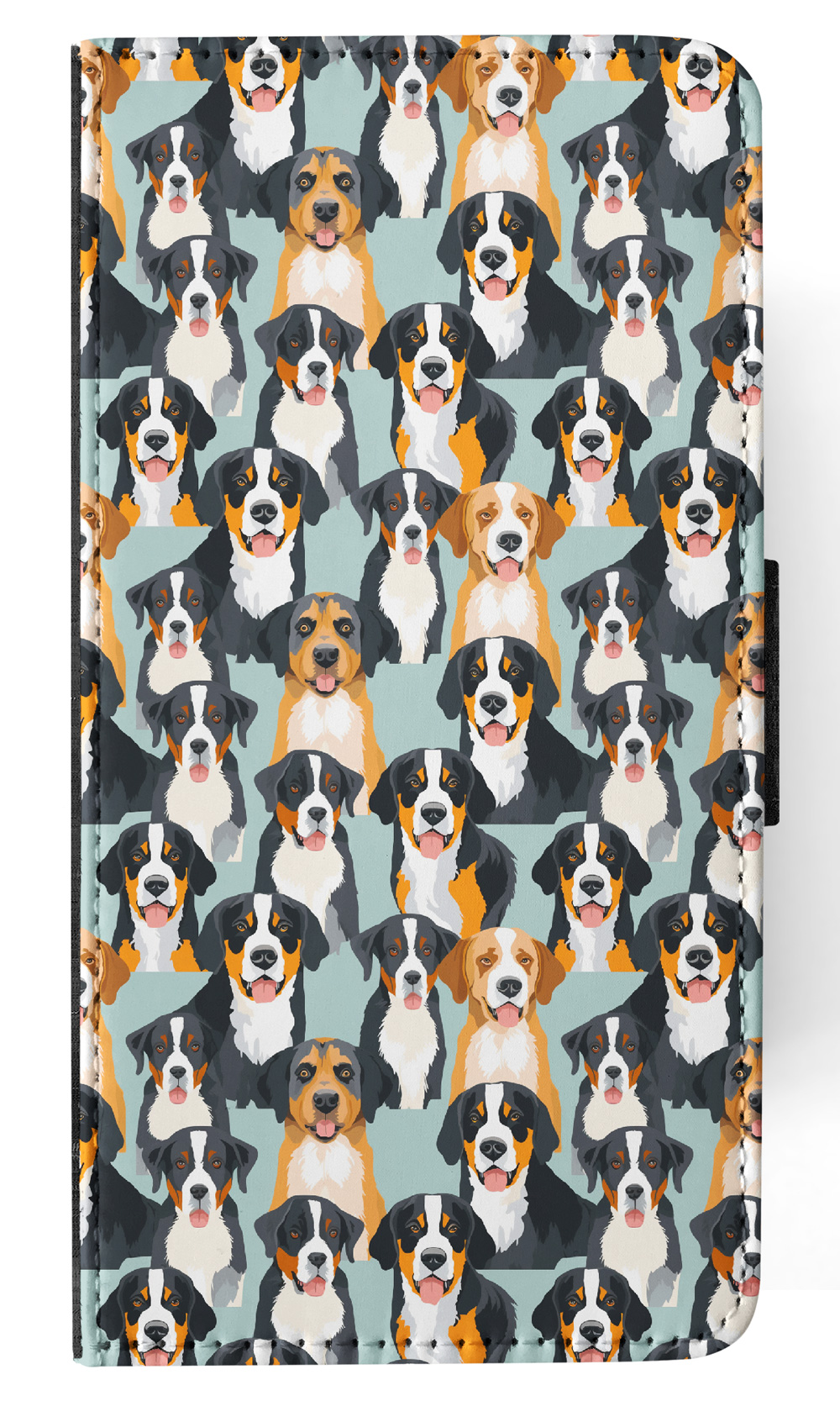 FLIP CASE FOR SAMSUNG GALAXY|CUTE GREATER SWISS MOUNTAIN DOG PUPPY PATTERN #A1 - Picture 17 of 36