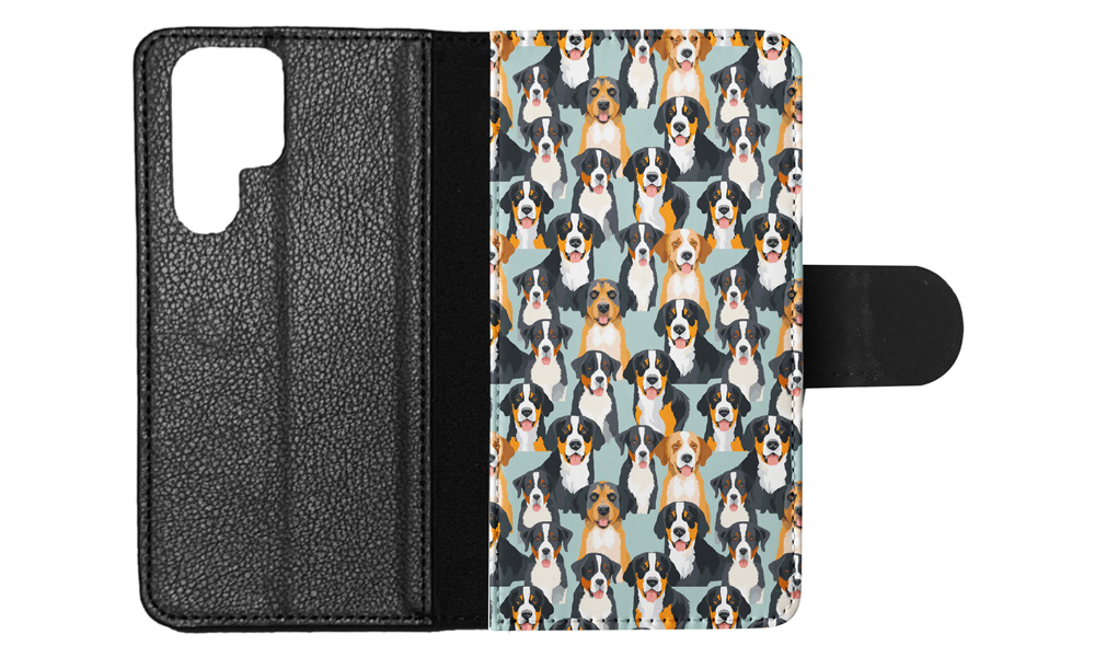FLIP CASE FOR SAMSUNG GALAXY|CUTE GREATER SWISS MOUNTAIN DOG PUPPY PATTERN #A1 - Picture 19 of 36