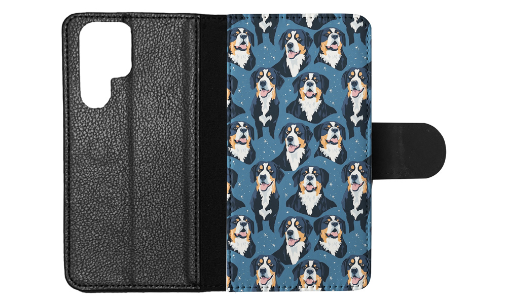 FLIP CASE FOR SAMSUNG GALAXY|CUTE GREATER SWISS MOUNTAIN DOG PUPPY PATTERN #A1 - Picture 26 of 36