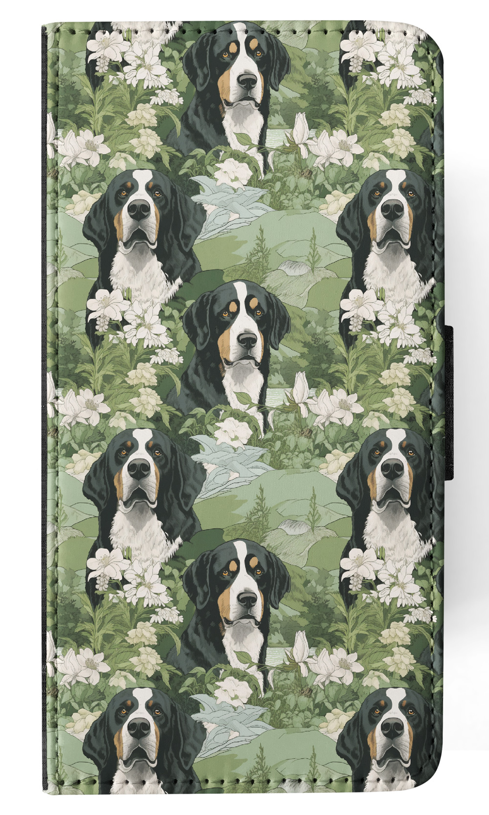 FLIP CASE FOR SAMSUNG GALAXY|CUTE GREATER SWISS MOUNTAIN DOG PUPPY PATTERN #A2 - Picture 24 of 36