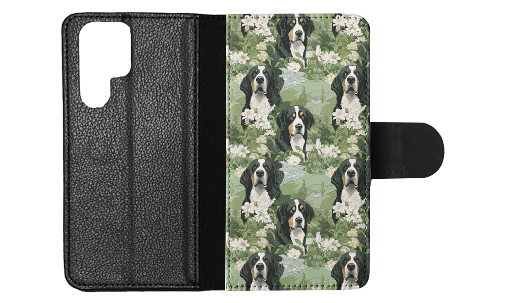 FLIP CASE FOR SAMSUNG GALAXY|CUTE GREATER SWISS MOUNTAIN DOG PUPPY PATTERN #A2 - Picture 26 of 36