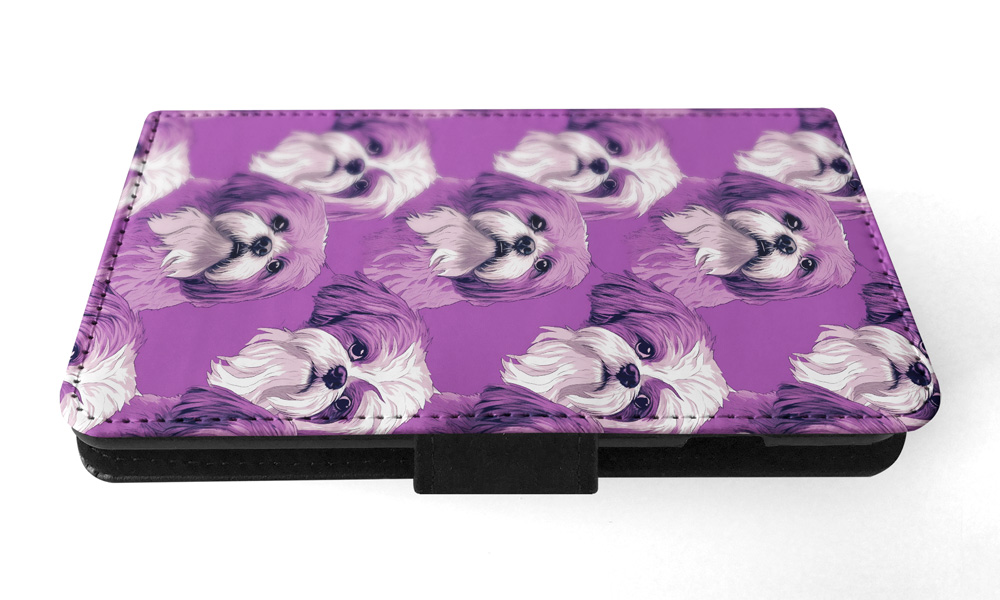 FLIP CASE FOR SAMSUNG GALAXY|LHASA APSO PUPPY DOG PATTERN #A1 - Picture 4 of 36