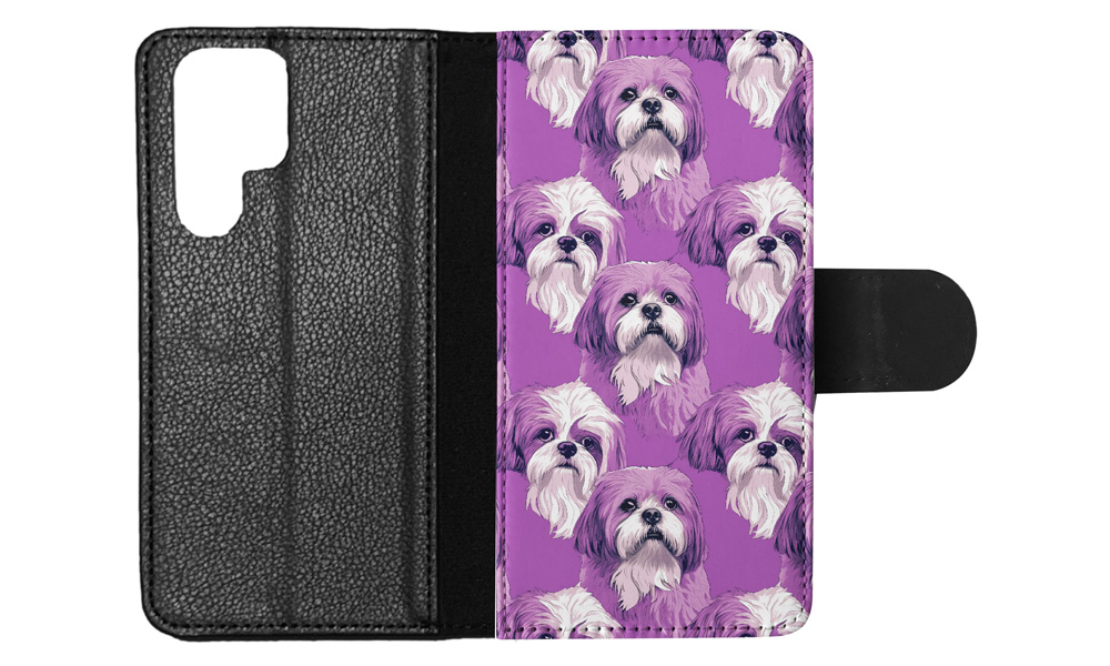 FLIP CASE FOR SAMSUNG GALAXY|LHASA APSO PUPPY DOG PATTERN #A1 - Picture 5 of 36