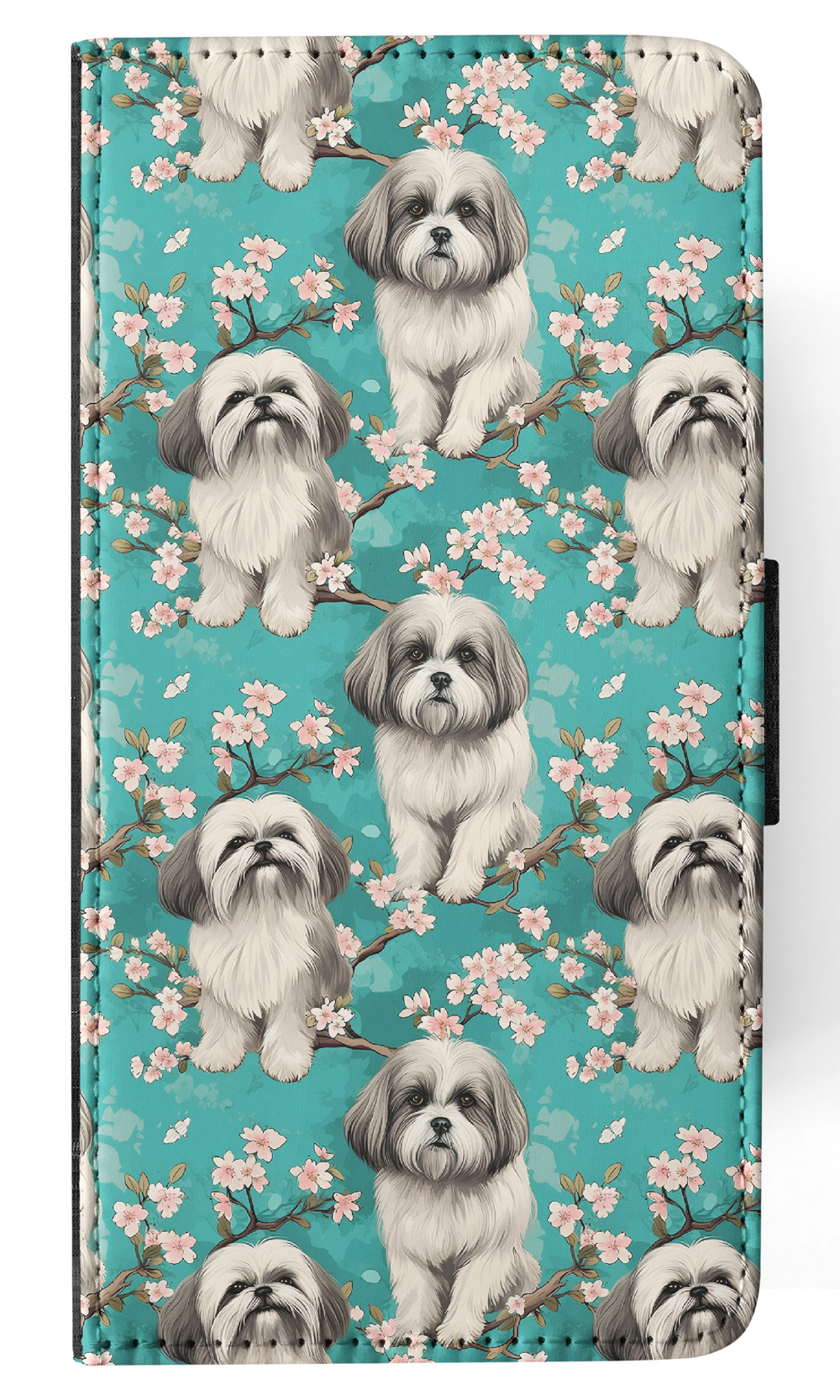 FLIP CASE FOR SAMSUNG GALAXY|LHASA APSO PUPPY DOG PATTERN #A1 - Picture 10 of 36