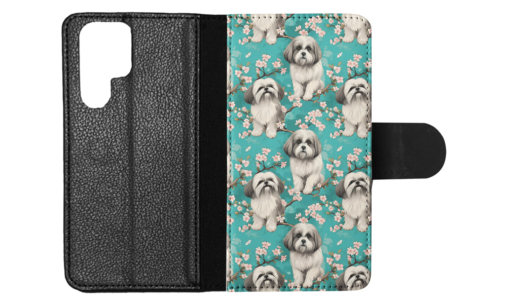 FLIP CASE FOR SAMSUNG GALAXY|LHASA APSO PUPPY DOG PATTERN #A1 - Picture 12 of 36