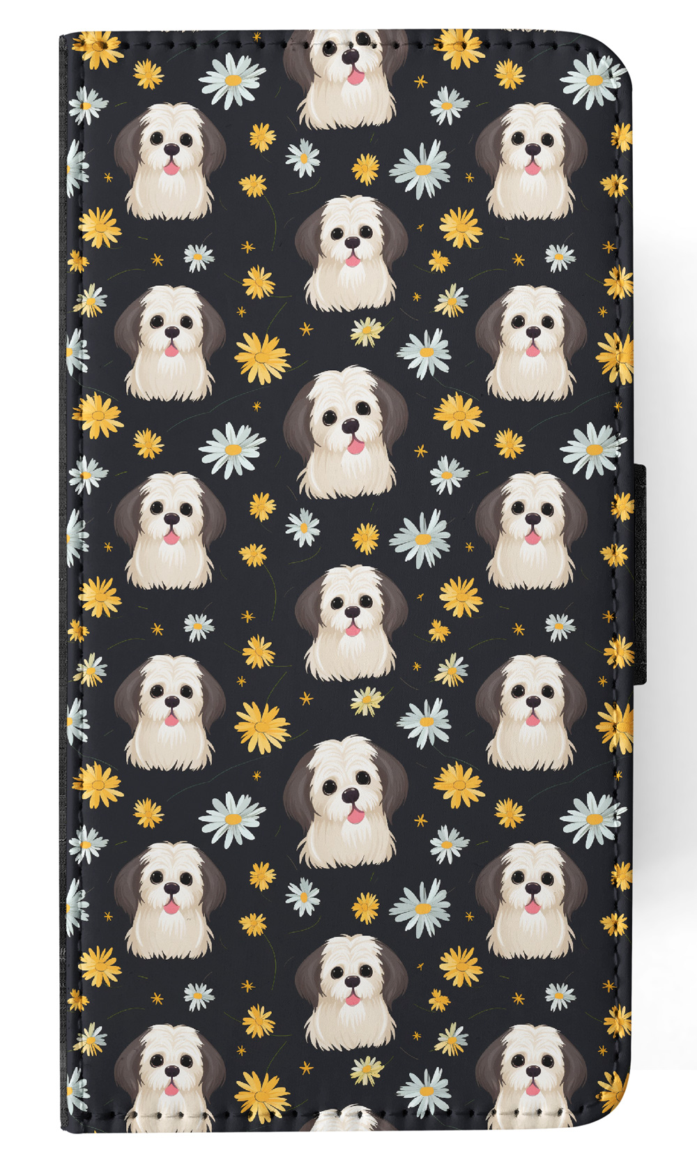 FLIP CASE FOR SAMSUNG GALAXY|LHASA APSO PUPPY DOG PATTERN #A1 - Picture 24 of 36
