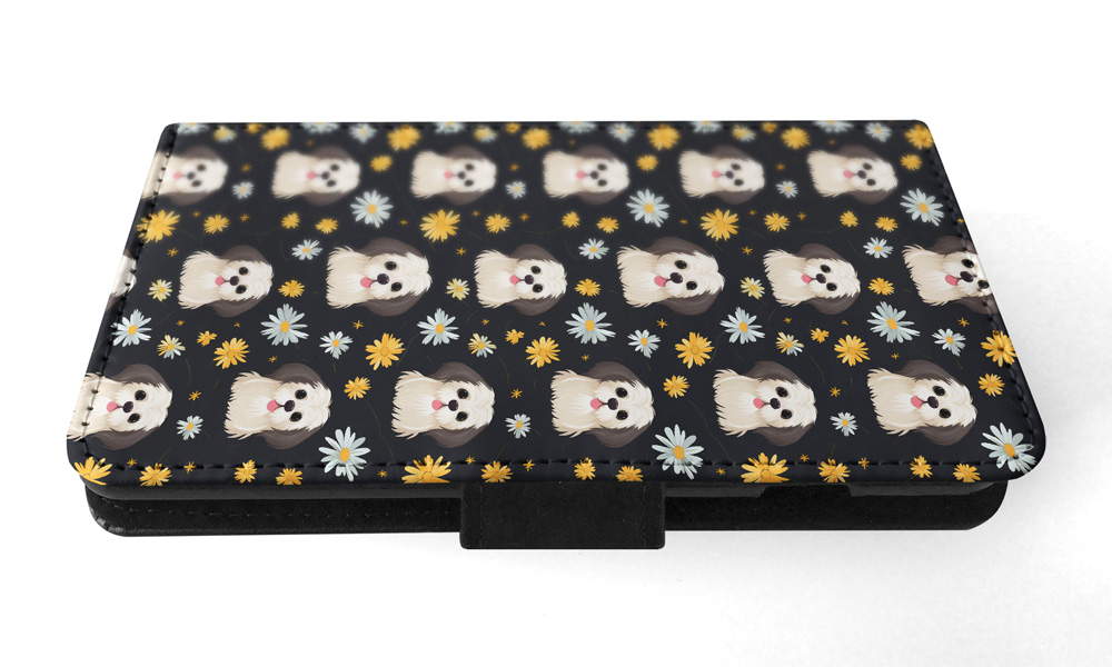 FLIP CASE FOR SAMSUNG GALAXY|LHASA APSO PUPPY DOG PATTERN #A1 - Picture 25 of 36
