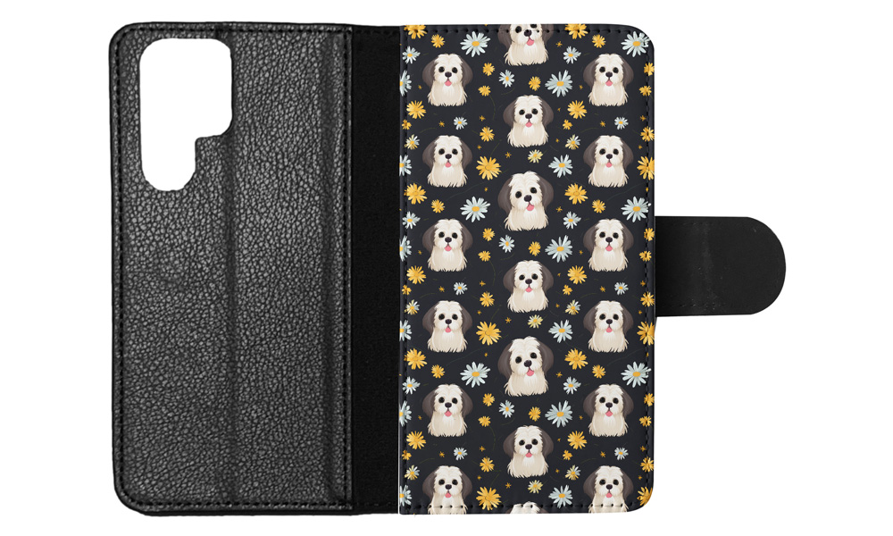 FLIP CASE FOR SAMSUNG GALAXY|LHASA APSO PUPPY DOG PATTERN #A1 - Picture 26 of 36