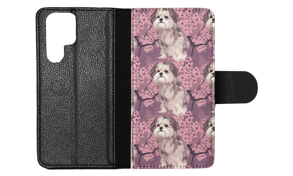 FLIP CASE FOR SAMSUNG GALAXY|LHASA APSO PUPPY DOG PATTERN #A1 - Picture 33 of 36