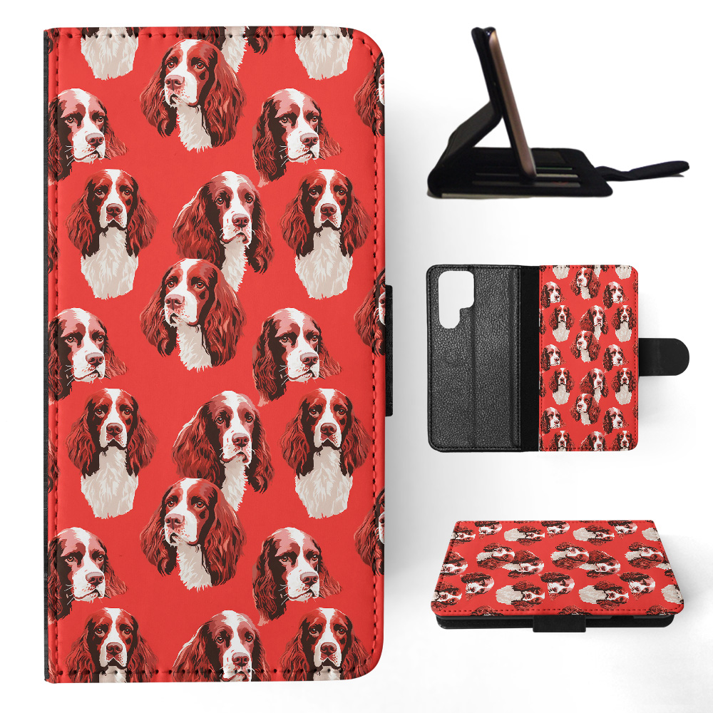 FUNDA ABATIBLE PARA SAMSUNG GALAXY|SPRINGER SPANIEL INGLÉS PATRÓN PERRO CACHORRO #A1 - Imagen 16 de 36