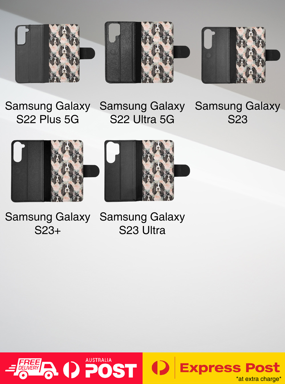 FUNDA ABATIBLE PARA SAMSUNG GALAXY|SPRINGER SPANIEL INGLÉS PATRÓN PERRO CACHORRO #A1 - Imagen 15 de 36