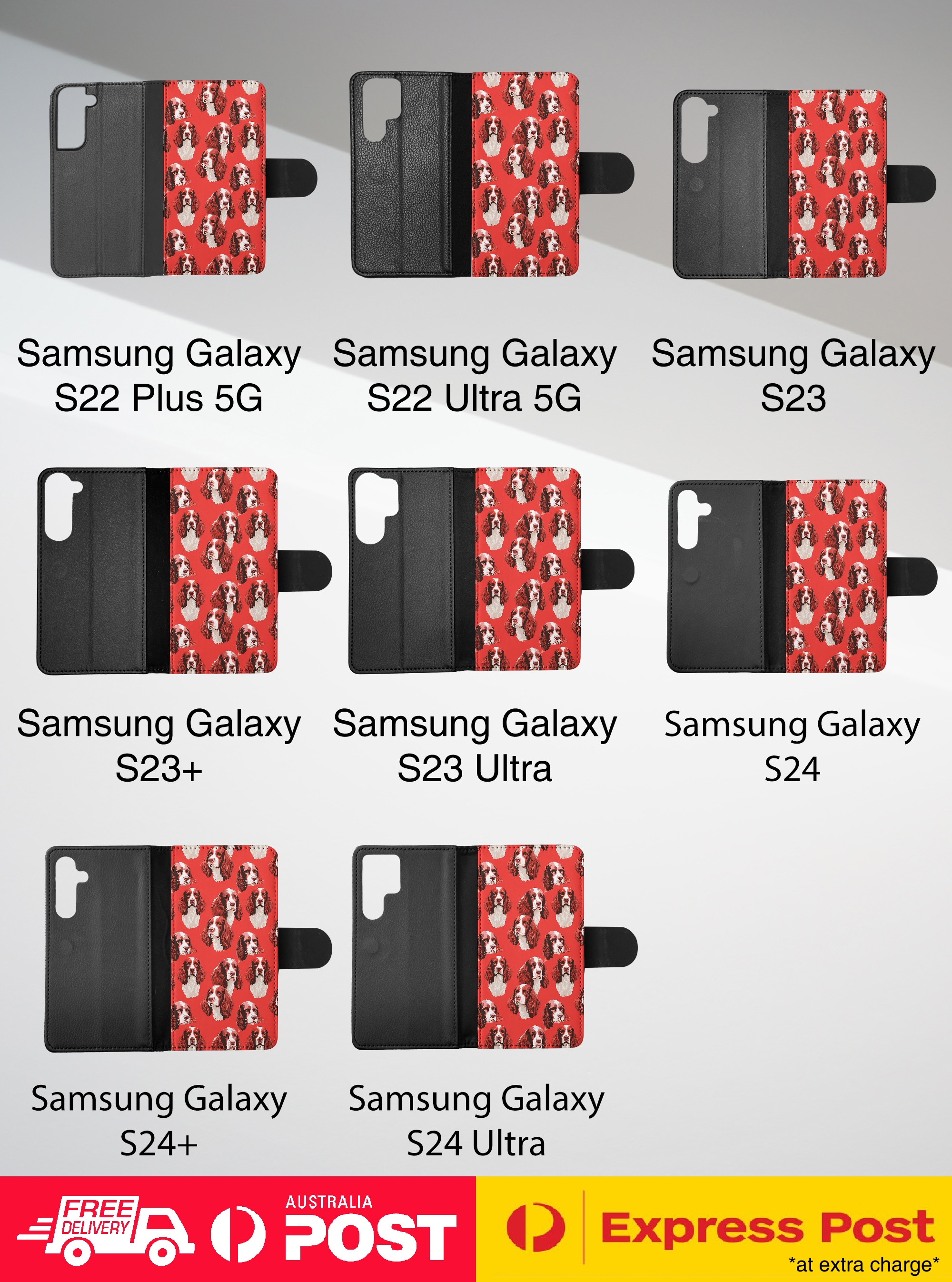 FUNDA ABATIBLE PARA SAMSUNG GALAXY|SPRINGER SPANIEL INGLÉS PATRÓN PERRO CACHORRO #A1 - Imagen 22 de 36