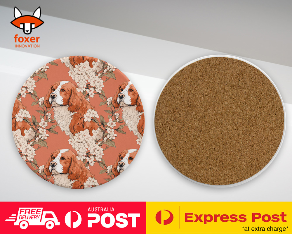 COASTER DRINKING PLACEMAT MAT|CUTE CLUMBER SPANIEL PUPPY DOG CANINE PATTERN #A2 - Picture 41 of 41