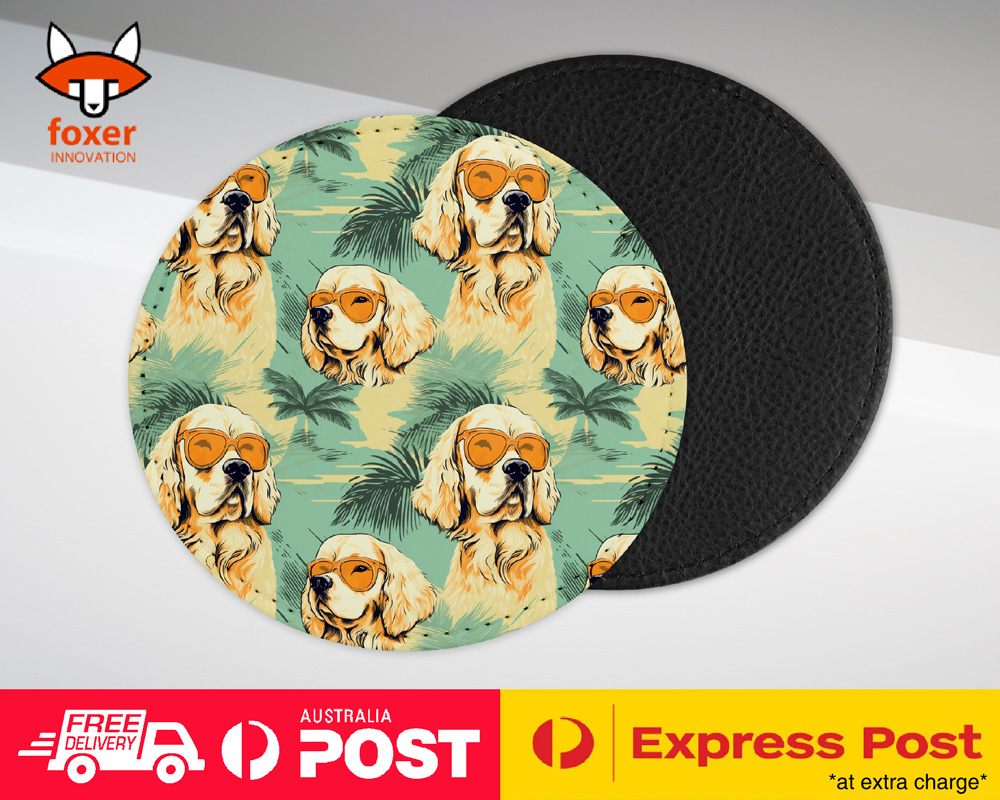 COASTER DRINKING PLACEMAT MAT|CUTE CLUMBER SPANIEL PUPPY DOG CANINE PATTERN #A2 - Picture 7 of 41