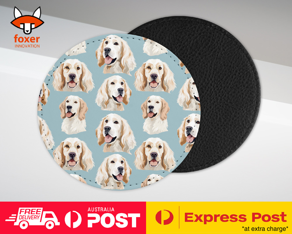 COASTER DRINKING PLACEMAT MAT|CUTE CLUMBER SPANIEL PUPPY DOG CANINE PATTERN #A2 - Picture 15 of 41