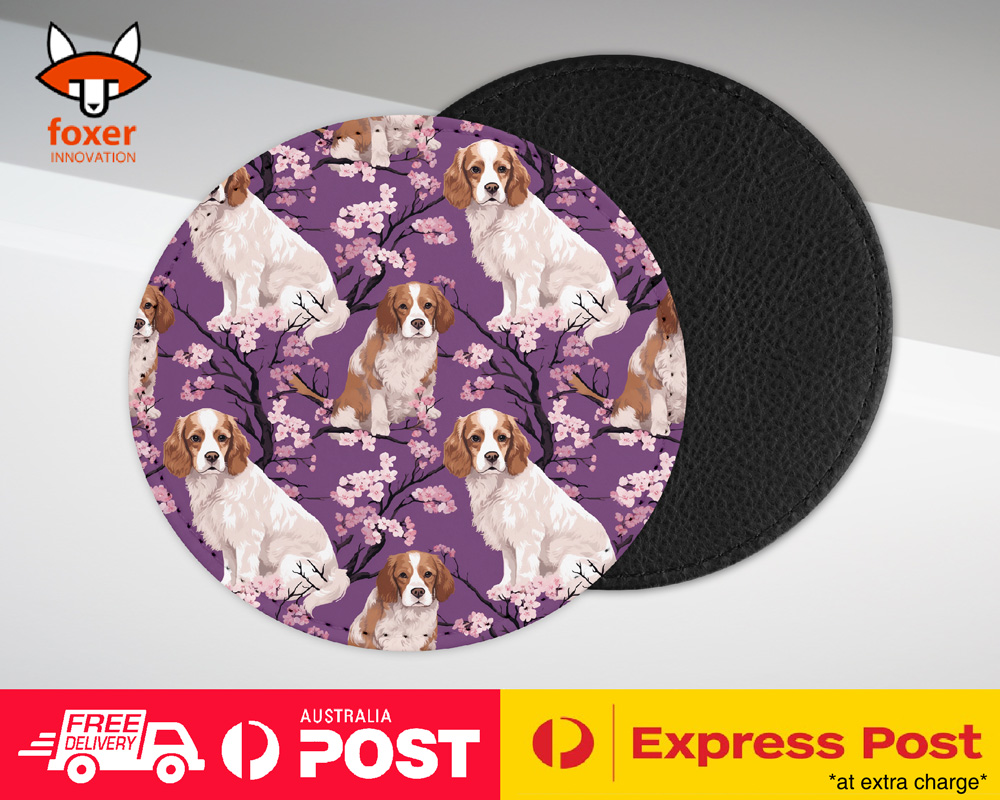 COASTER DRINKING PLACEMAT MAT|CUTE CLUMBER SPANIEL PUPPY DOG CANINE PATTERN #A2 - Picture 23 of 41