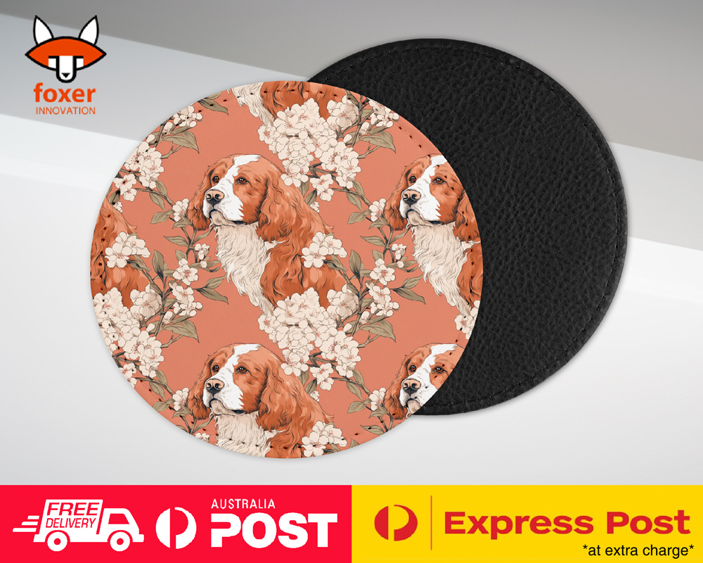 COASTER DRINKING PLACEMAT MAT|CUTE CLUMBER SPANIEL PUPPY DOG CANINE PATTERN #A2 - Picture 39 of 41