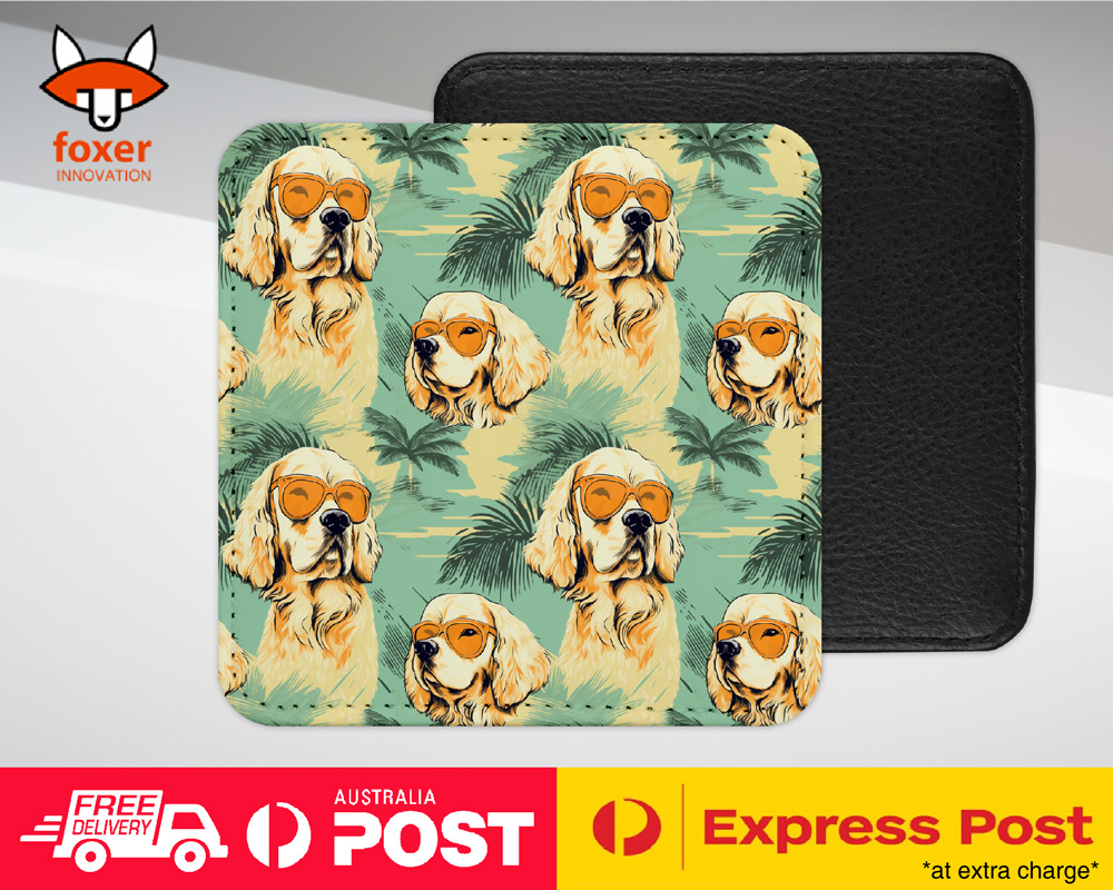 COASTER DRINKING PLACEMAT MAT|CUTE CLUMBER SPANIEL PUPPY DOG CANINE PATTERN #A2 - Picture 6 of 41