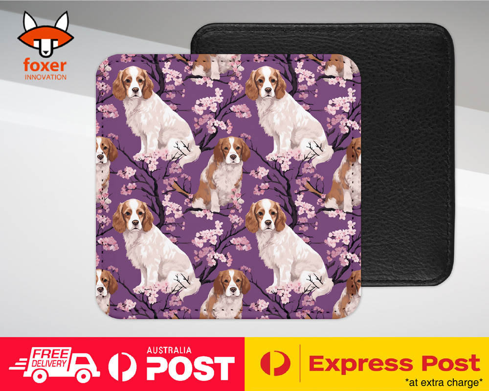 COASTER DRINKING PLACEMAT MAT|CUTE CLUMBER SPANIEL PUPPY DOG CANINE PATTERN #A2 - Picture 22 of 41