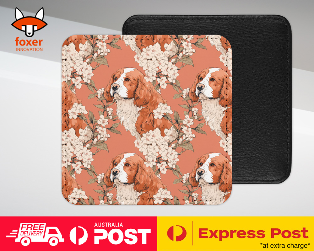 COASTER DRINKING PLACEMAT MAT|CUTE CLUMBER SPANIEL PUPPY DOG CANINE PATTERN #A2 - Picture 38 of 41