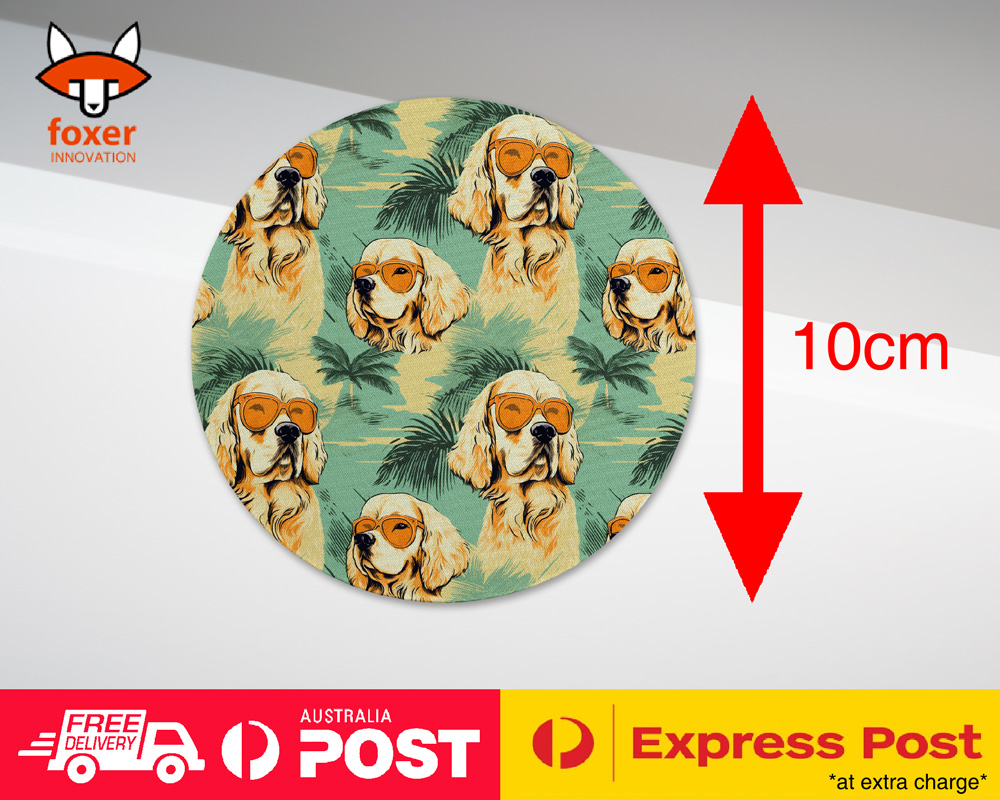 COASTER DRINKING PLACEMAT MAT|CUTE CLUMBER SPANIEL PUPPY DOG CANINE PATTERN #A2 - Picture 5 of 41