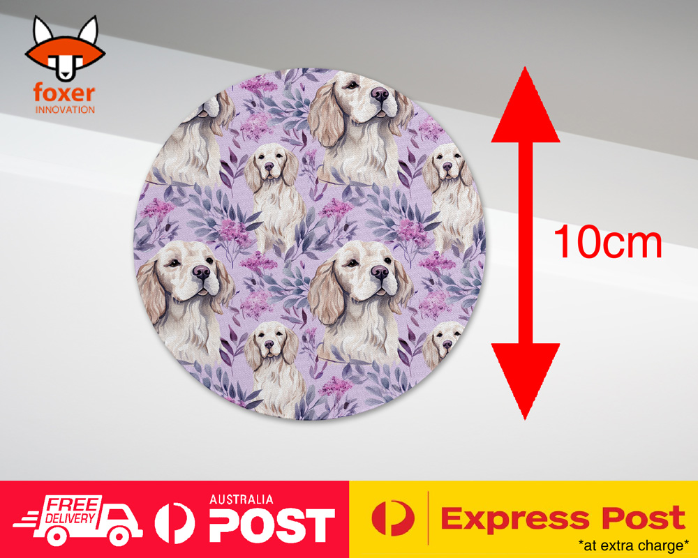 COASTER DRINKING PLACEMAT MAT|CUTE CLUMBER SPANIEL PUPPY DOG CANINE PATTERN #A2 - Picture 29 of 41