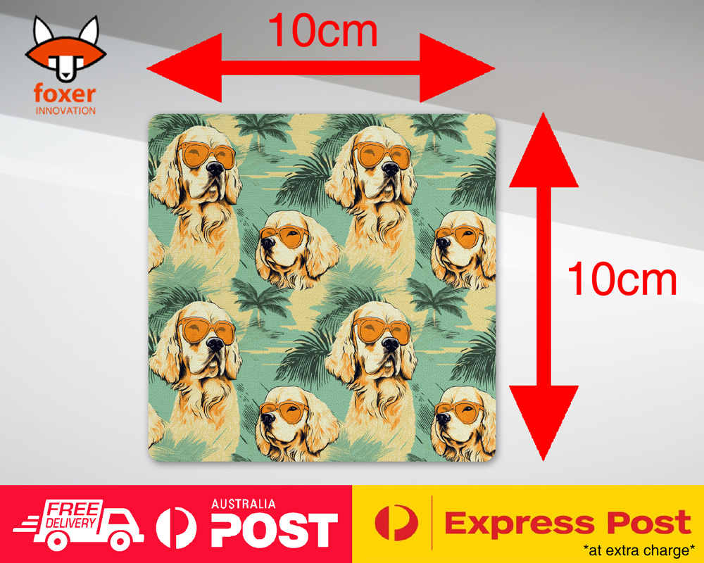 COASTER DRINKING PLACEMAT MAT|CUTE CLUMBER SPANIEL PUPPY DOG CANINE PATTERN #A2 - Picture 4 of 41