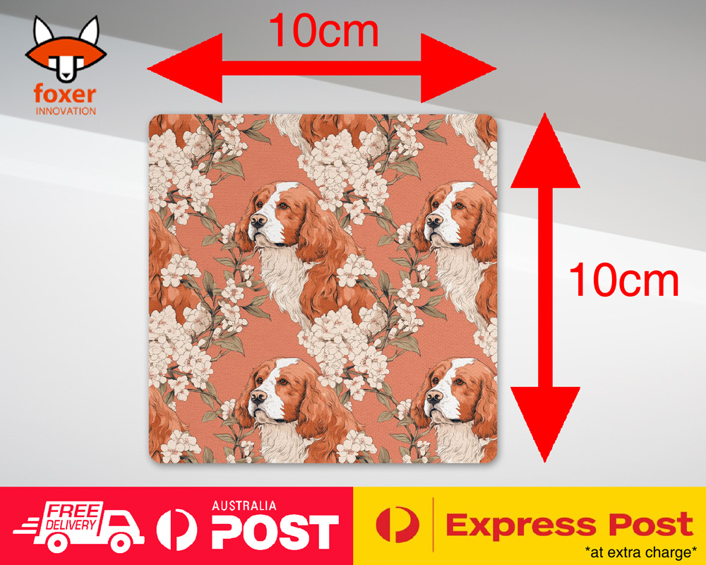 COASTER DRINKING PLACEMAT MAT|CUTE CLUMBER SPANIEL PUPPY DOG CANINE PATTERN #A2 - Picture 36 of 41