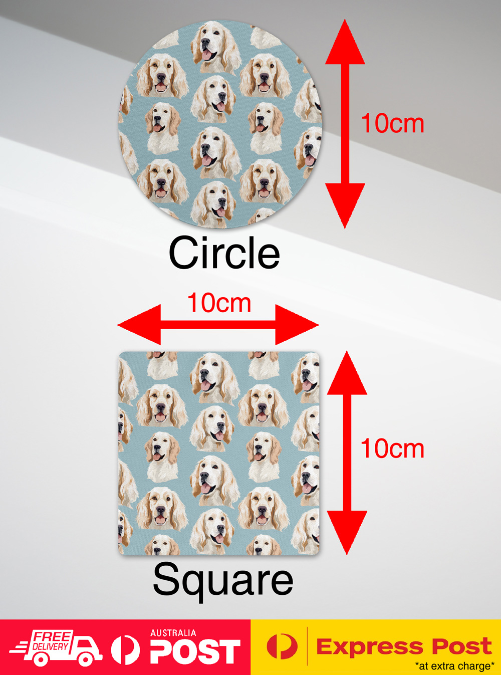 COASTER DRINKING PLACEMAT MAT|CUTE CLUMBER SPANIEL PUPPY DOG CANINE PATTERN #A2 - Picture 11 of 41