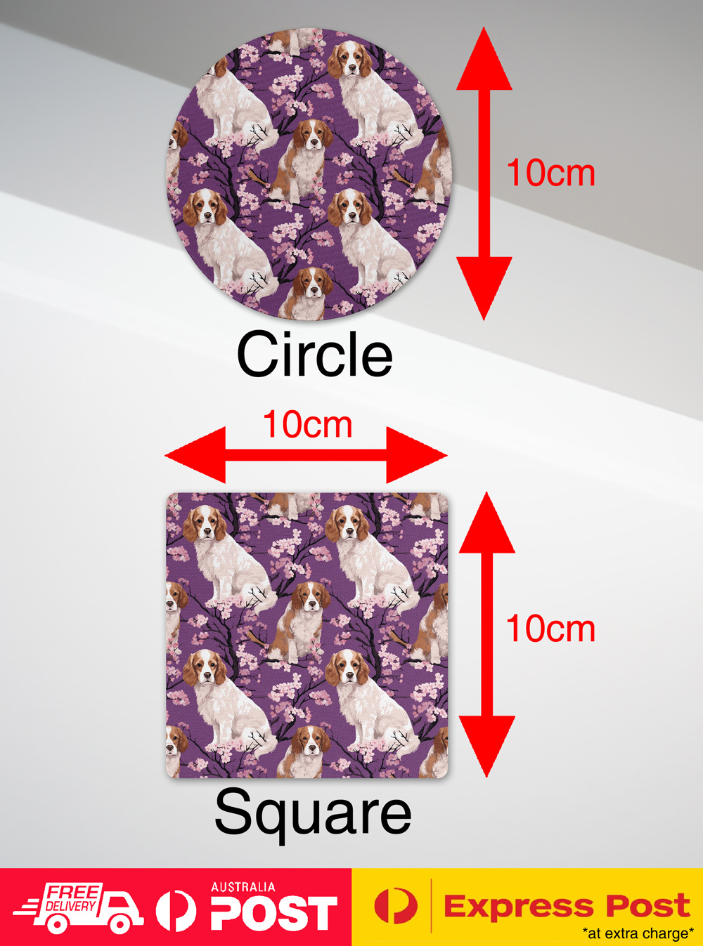 COASTER DRINKING PLACEMAT MAT|CUTE CLUMBER SPANIEL PUPPY DOG CANINE PATTERN #A2 - Picture 19 of 41