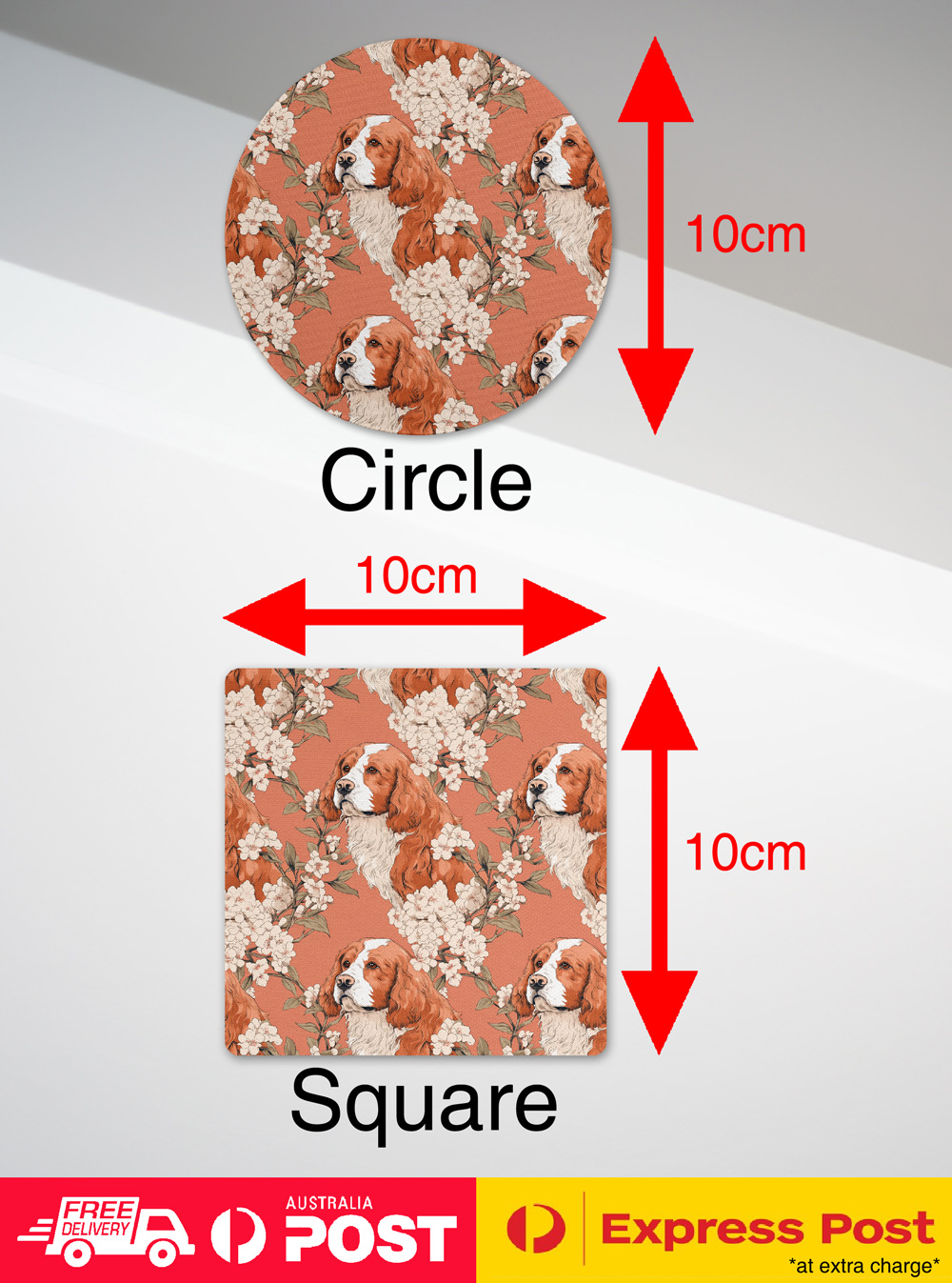 COASTER DRINKING PLACEMAT MAT|CUTE CLUMBER SPANIEL PUPPY DOG CANINE PATTERN #A2 - Picture 35 of 41