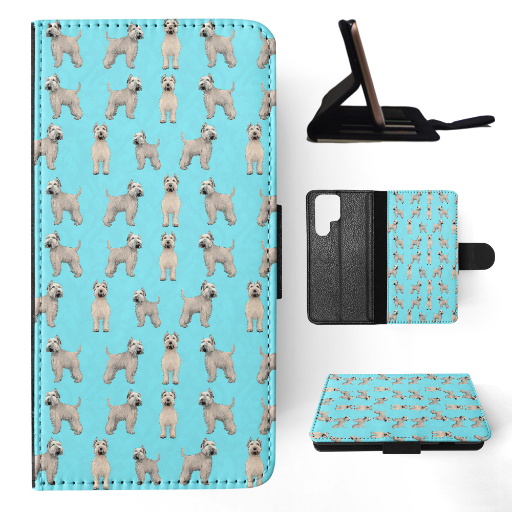 FLIP CASE FOR SAMSUNG GALAXY|CUTE GlenImaalTerrier PUPPY DOG PATTERN #A1 - Picture 9 of 36