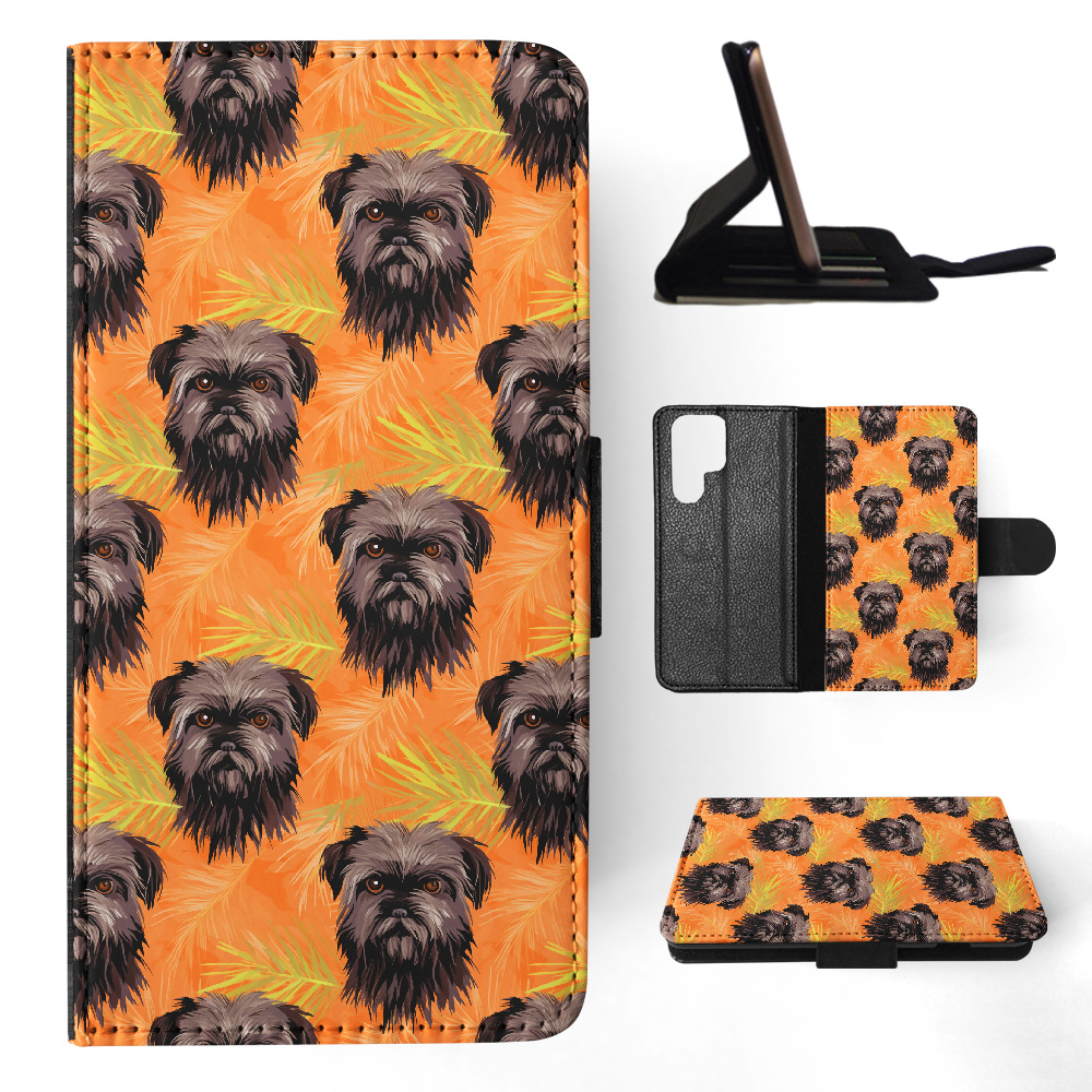 FUNDA ABATIBLE PARA SAMSUNG GALAXY|LINDA AFFENPINSCHER CACHORRO PERRO PATRÓN CANINO #A1 - Imagen 9 de 36