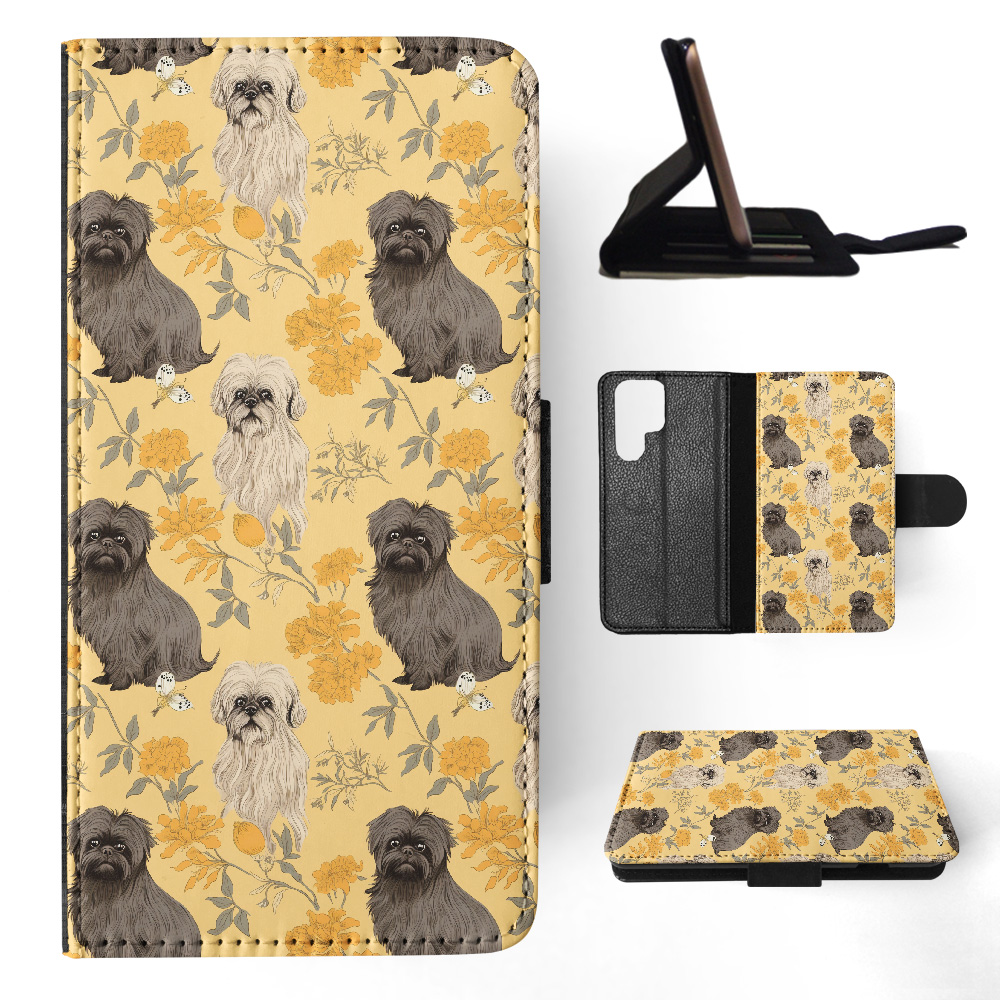 FUNDA ABATIBLE PARA SAMSUNG GALAXY|LINDA AFFENPINSCHER CACHORRO PERRO PATRÓN CANINO #A1 - Imagen 23 de 36