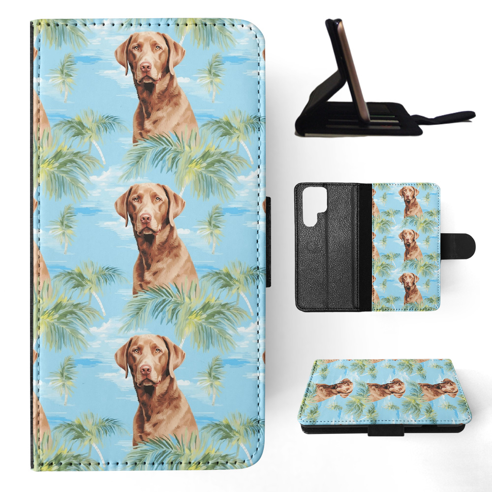 FLIP CASE FOR SAMSUNG GALAXY|CHESAPEAKE BAY RETRIEVER PUPPY DOG PATTERN #A2 - Picture 16 of 36