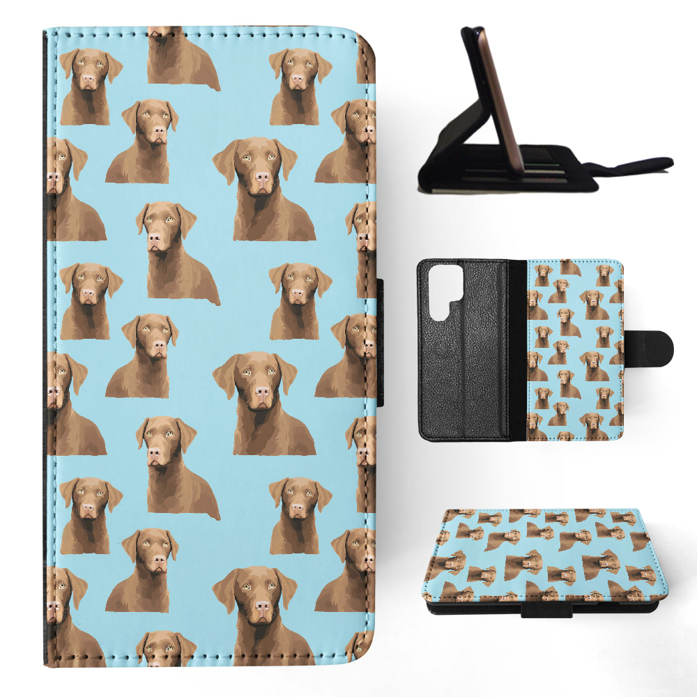 FLIP CASE FOR SAMSUNG GALAXY|CHESAPEAKE BAY RETRIEVER PUPPY DOG PATTERN #A2 - Picture 30 of 36